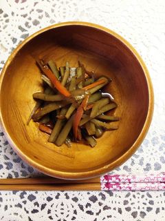 干し椎茸の戻し汁できんびらごぼう♡-レシピのメイン写真