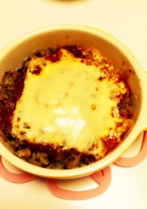 ポテトと挽肉のチーズ焼き（ミートソース）-レシピのメイン写真