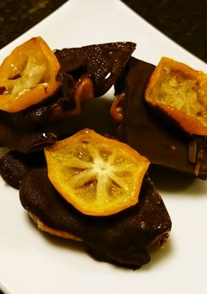 セミドライ金柑の割りチョコ❤-レシピのメイン写真