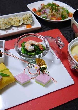 ひな祭りディナー-レシピのメイン写真