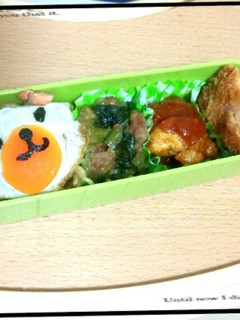 マルちゃん焼きそばでクマさん弁当♪-レシピのメイン写真