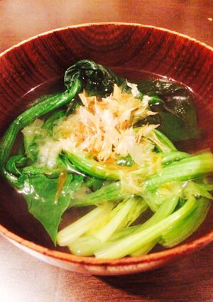 ヘルシーな夜食 ほうれん草うどん-レシピのメイン写真