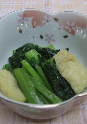 小松菜と油揚げの煮浸し-レシピのメイン写真