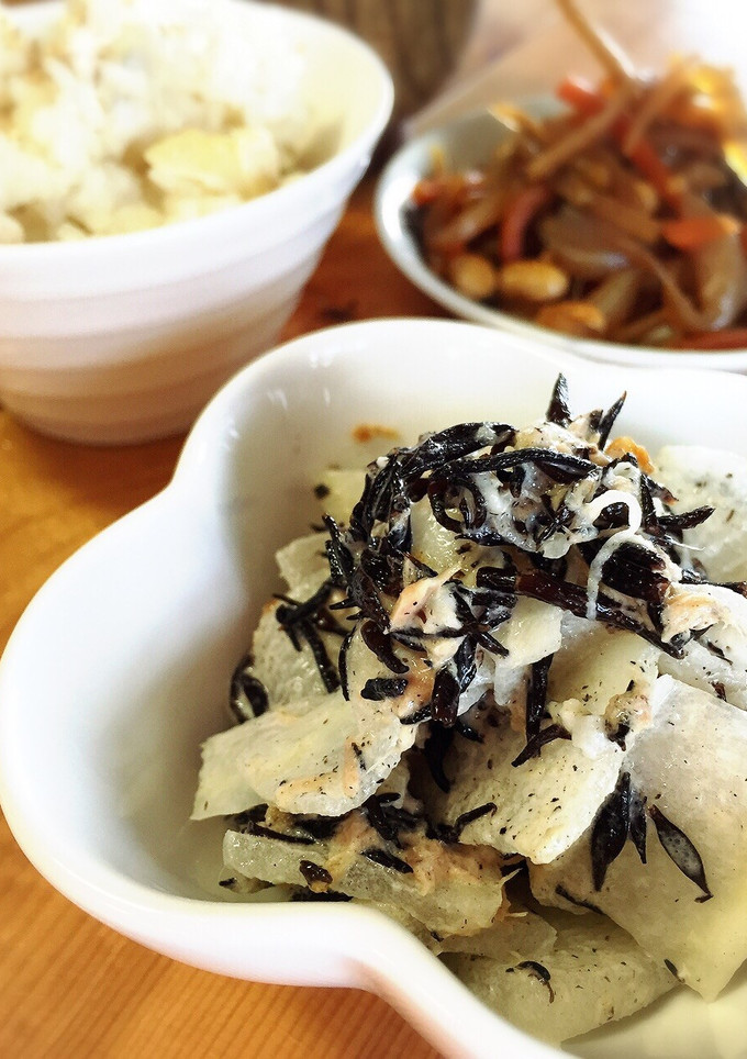 大根ひじきのにんにくマヨ和え-レシピのメイン写真