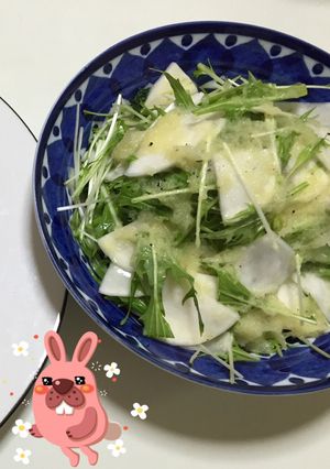 水菜とカブのサラダ-レシピのメイン写真