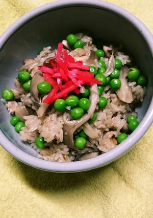 レシピ1鳥肉と舞茸の炊き込みご飯♪-レシピのメイン写真