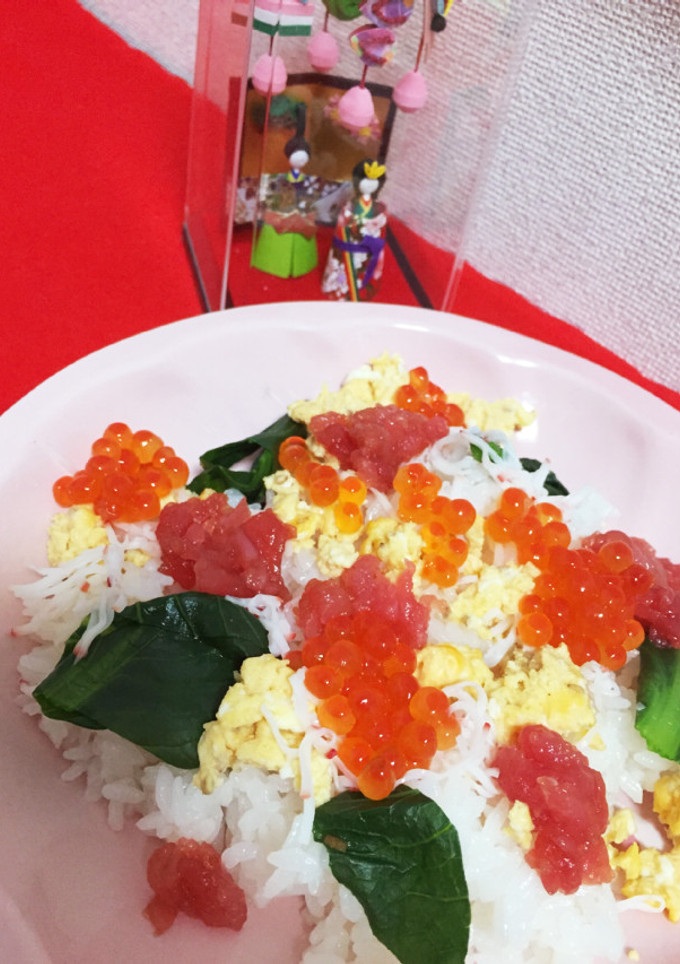 子供が喜ぶいくらのちらし寿司-レシピのメイン写真