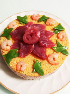 ひな祭り★バラの寿司ケーキ-レシピのメイン写真