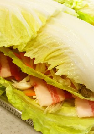 白菜＋豚肉＋α…のミルフィーユ♪-レシピのメイン写真