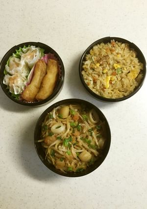 中華弁当 マルちゃん焼そば編-レシピのメイン写真