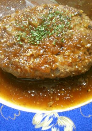 オニオン ニンニクソースの ハンバーグ！-レシピのメイン写真