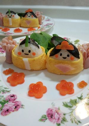 *キャラ弁*お雛様プレート*-レシピのメイン写真