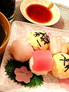 雛祭りに手毬寿司♡-レシピのメイン写真