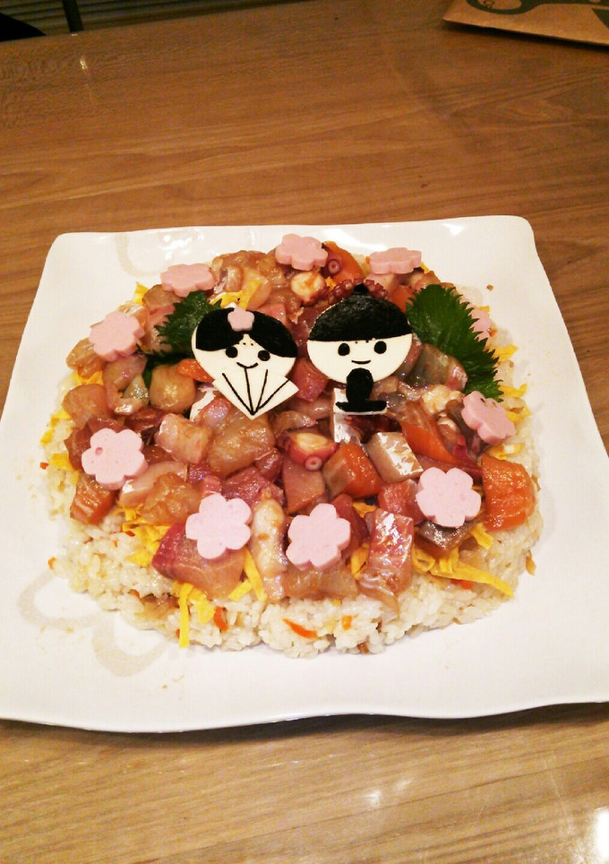 ひな祭り簡単海鮮ちらし寿司-レシピのメイン写真