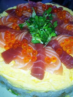 ちらし寿司ケーキ-レシピのメイン写真