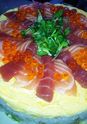 ちらし寿司ケーキ-レシピのメイン写真
