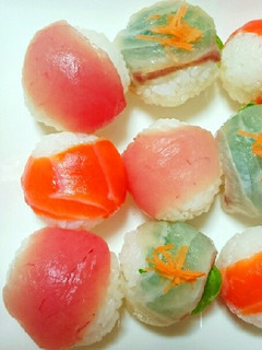 ひな祭り 手まり寿司-レシピのメイン写真
