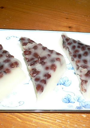 牛乳パックで作る☆超簡単水無月-レシピのメイン写真