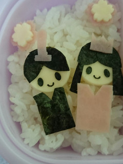 簡単おひなさま☆キャラ弁-レシピのメイン写真