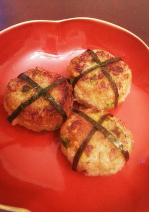 アスパラと卵の洋風焼きおにぎり-レシピのメイン写真
