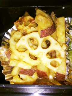 レンコンと薩摩芋のオイカレー炒め-レシピのメイン写真