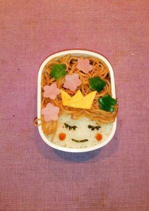 ☆焼きそばプリンセス☆デコ弁-レシピのメイン写真
