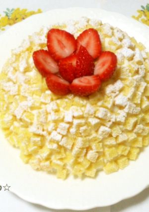 春の到来を告げる♪ミモザケーキ-レシピのメイン写真