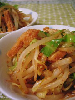ごまと味ぽんで♪もやしとキャベツ♪-レシピのメイン写真