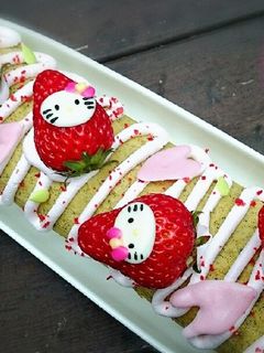 ❤キティーちゃん苺ロールケーキ❤-レシピのメイン写真