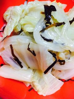 白菜で簡単!塩昆布サラダ-レシピのメイン写真