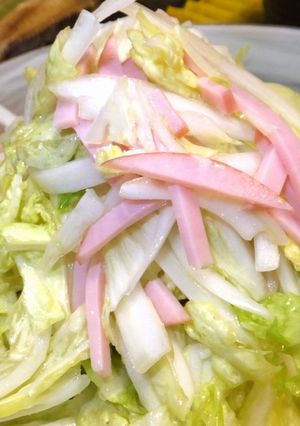 白菜とハムのしゃしゃきサラダ-レシピのメイン写真