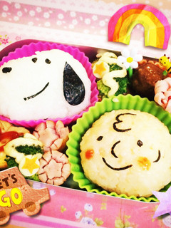 スヌーピー&チャーリーブラウン★キャラ弁-レシピのメイン写真