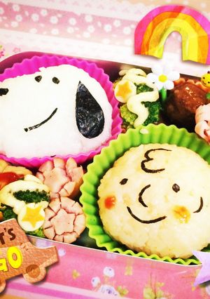 スヌーピー&チャーリーブラウン★キャラ弁-レシピのメイン写真