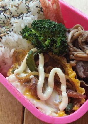 お弁当に!カップオムそば-レシピのメイン写真