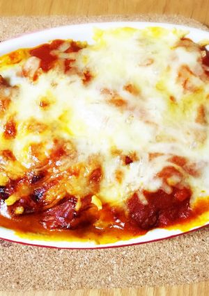 ポテトのミートチーズ焼き-レシピのメイン写真