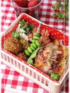 ボリュームたっぷり*焼きそばピザ弁当*-レシピのメイン写真