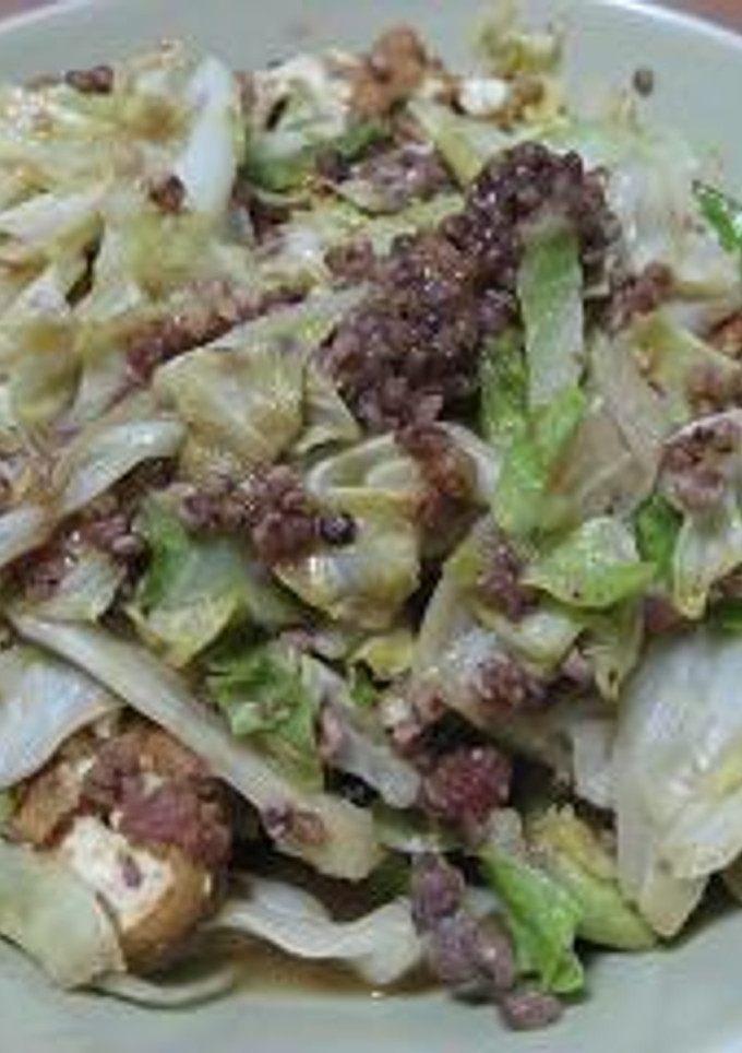 キャベツと厚揚げの味噌炒め-レシピのメイン写真