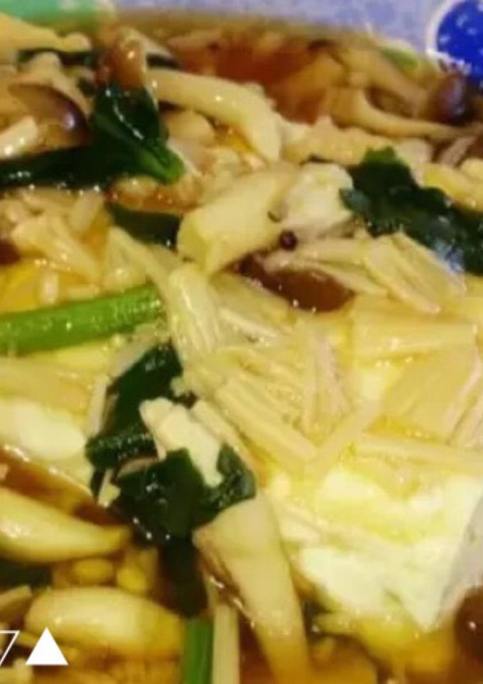 ほうれん草ときのこのあんかけ豆腐-レシピのメイン写真