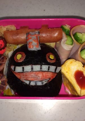 妖怪ウォッチ どんどろ キャラ弁 簡単-レシピのメイン写真