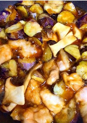 簡単♪茄子エリンギポン 酢鶏♪-レシピのメイン写真