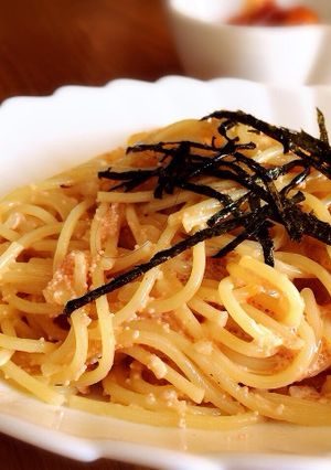 簡単！明太子スパゲティ-レシピのメイン写真