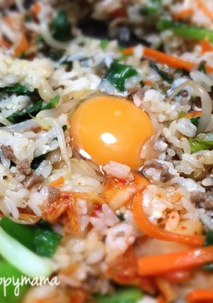 ホットプレートで簡単☆石焼きビビンバ-レシピのメイン写真
