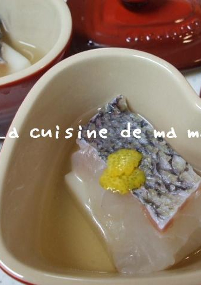 簡単！鯛と餅の柚子蒸し-レシピのメイン写真