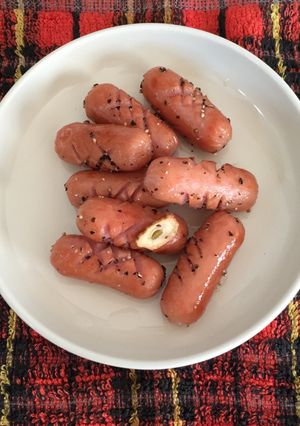 ウィンナーのにんにくブラックペッパー炒め-レシピのメイン写真