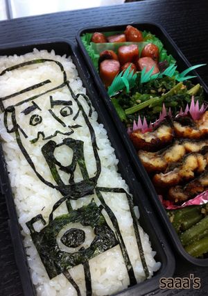 キャラ弁 戦場カメラマン 大人弁当-レシピのメイン写真