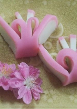 蝶ちょかまぼこ飾り切り-レシピのメイン写真