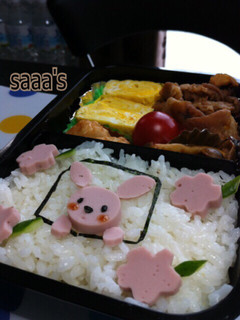 キャラ弁 うさぎちゃん 大人弁当-レシピのメイン写真