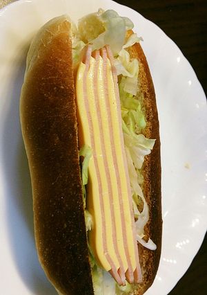 簡単 朝ごはん ハムチーズサンド♪-レシピのメイン写真