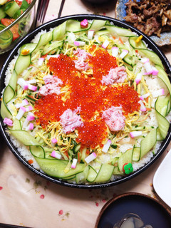 ちらし寿司ケーキ-レシピのメイン写真