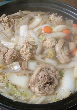 ピリッと鶏ごぼう鍋-レシピのメイン写真
